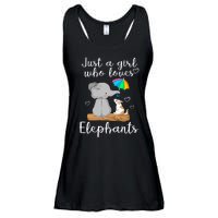 Just A Girl Who Loves Elephants Ladies Essential Flowy Tank