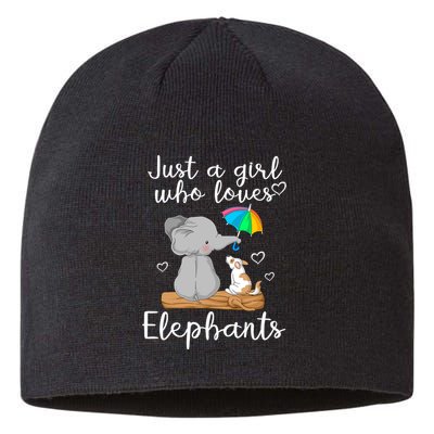 Just A Girl Who Loves Elephants Sustainable Beanie