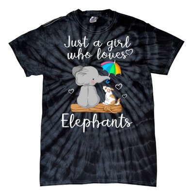 Just A Girl Who Loves Elephants Tie-Dye T-Shirt