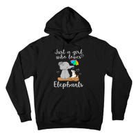 Just A Girl Who Loves Elephants Tall Hoodie