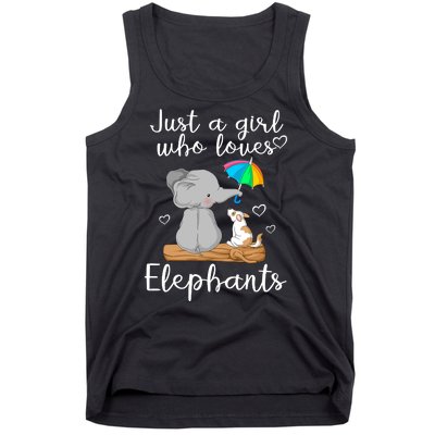 Just A Girl Who Loves Elephants Tank Top