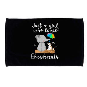 Just A Girl Who Loves Elephants Microfiber Hand Towel