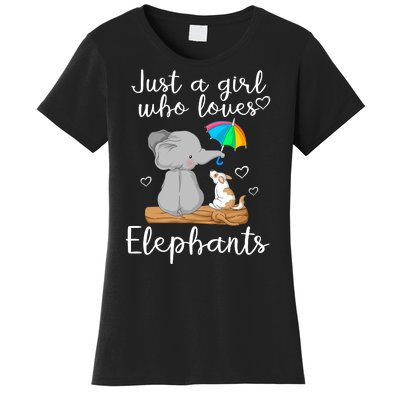 Just A Girl Who Loves Elephants Women's T-Shirt