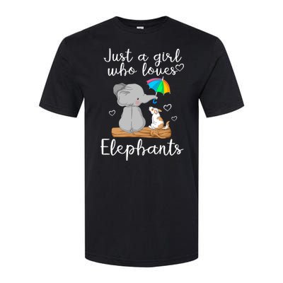 Just A Girl Who Loves Elephants Softstyle CVC T-Shirt