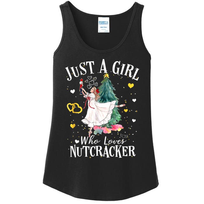 Just A Girl Who Loves Nutcrackers Christmas Ballet Ladies Essential Tank