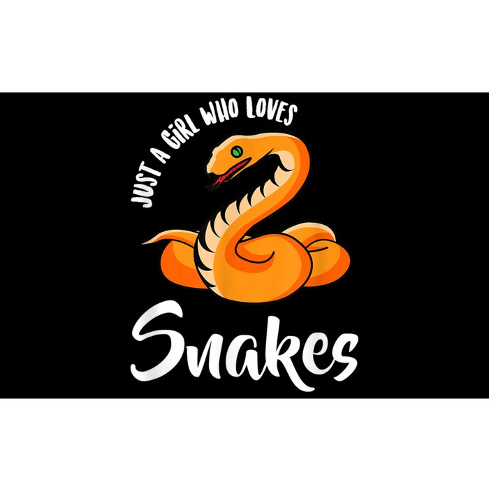 Just A Girl Who Loves Snakes Womens Snake Bumper Sticker