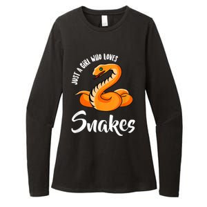 Just A Girl Who Loves Snakes Womens Snake Womens CVC Long Sleeve Shirt