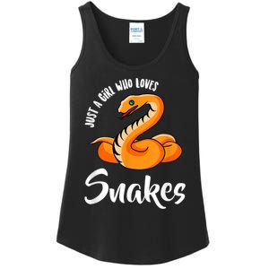 Just A Girl Who Loves Snakes Womens Snake Ladies Essential Tank