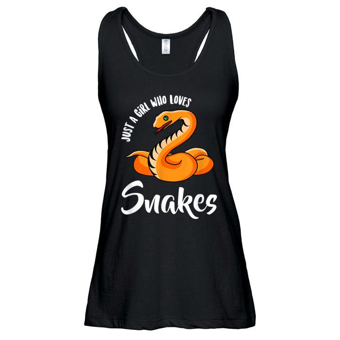 Just A Girl Who Loves Snakes Womens Snake Ladies Essential Flowy Tank