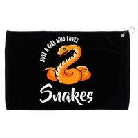 Just A Girl Who Loves Snakes Womens Snake Grommeted Golf Towel