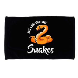 Just A Girl Who Loves Snakes Womens Snake Microfiber Hand Towel