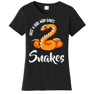 Just A Girl Who Loves Snakes Womens Snake Women's T-Shirt