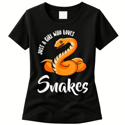 Just A Girl Who Loves Snakes Womens Snake Women's T-Shirt