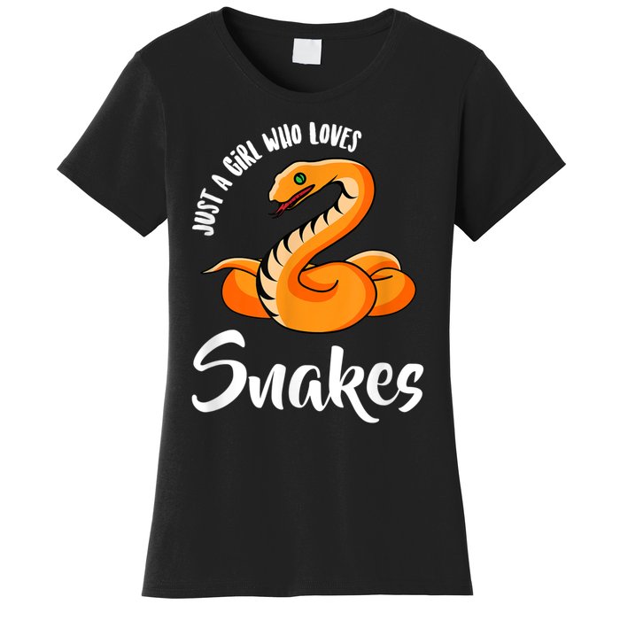 Just A Girl Who Loves Snakes Womens Snake Women's T-Shirt