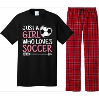 Just A Girl Who Loves Soccer Cute Soccer Lover Pajama Set