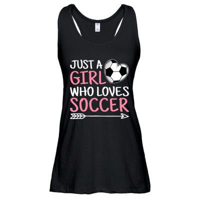 Just A Girl Who Loves Soccer Cute Soccer Lover Ladies Essential Flowy Tank