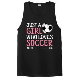 Just A Girl Who Loves Soccer Cute Soccer Lover PosiCharge Competitor Tank