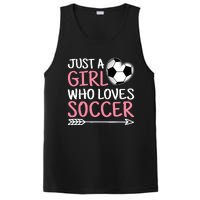 Just A Girl Who Loves Soccer Cute Soccer Lover PosiCharge Competitor Tank