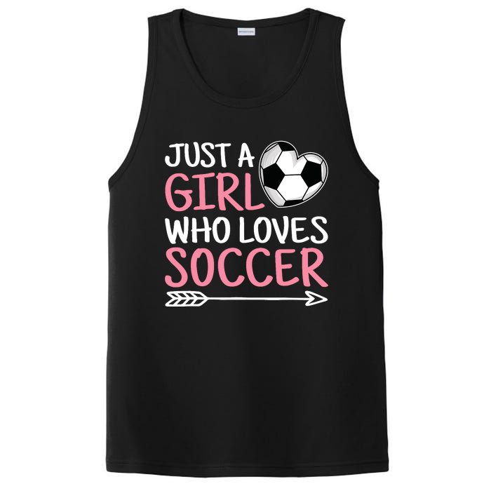 Just A Girl Who Loves Soccer Cute Soccer Lover PosiCharge Competitor Tank