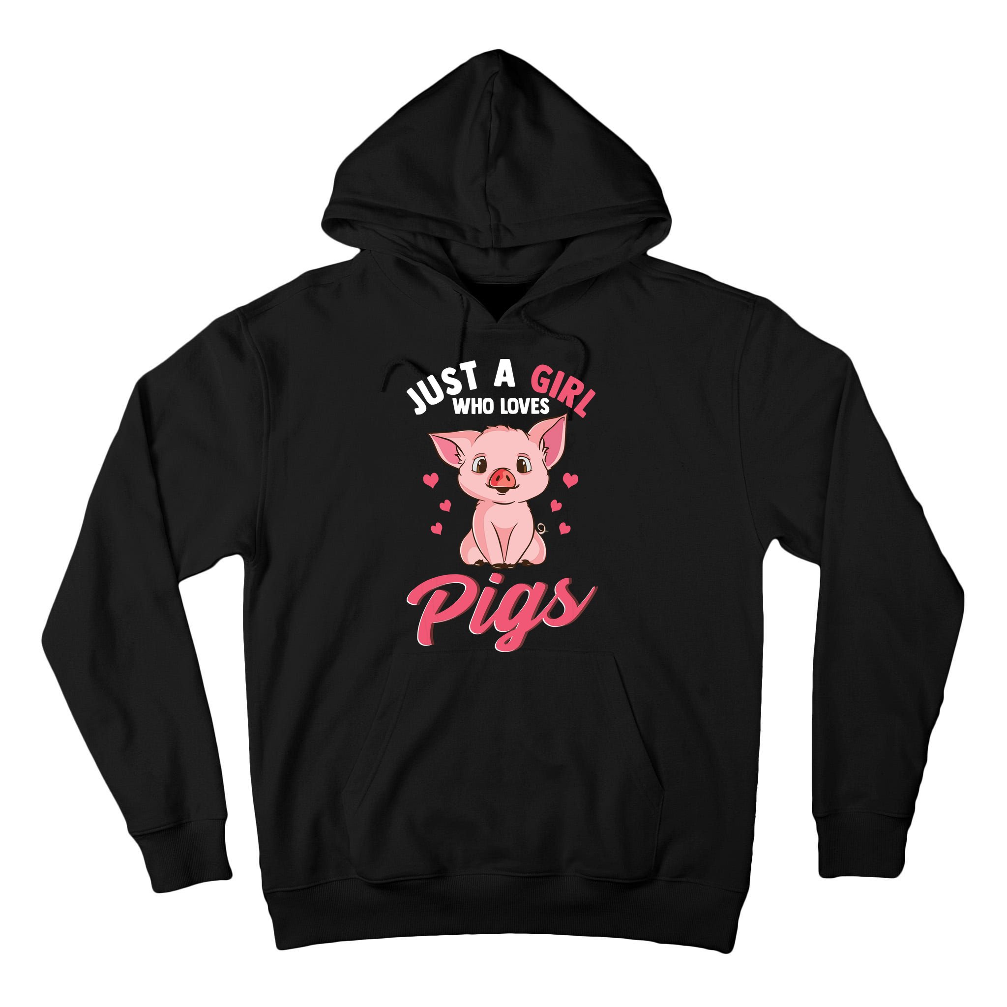 Just A Girl Who Loves Pigs Hog Lover Cute Farmer Tall Hoodie