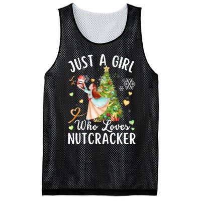 Just A Girl Who Loves Nutcrackers Christmas Ballet Dancing Mesh Reversible Basketball Jersey Tank