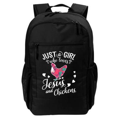 Just A Girl Who Loves Jesus And Chickens Farmer Lover Backpack