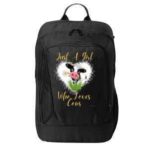 Just A Girl Who Loves Cows Meaningful Gift City Backpack