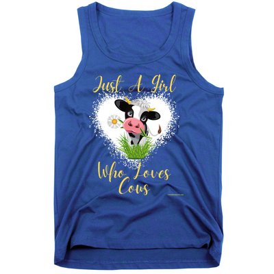 Just A Girl Who Loves Cows Meaningful Gift Tank Top