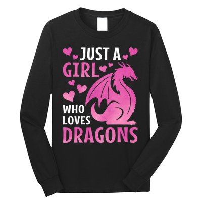 Just A Girl Who Loves Dragons Long Sleeve Shirt