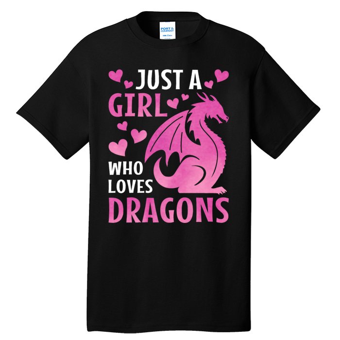 Just A Girl Who Loves Dragons Tall T-Shirt