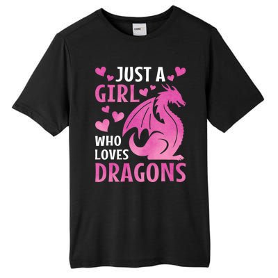 Just A Girl Who Loves Dragons Tall Fusion ChromaSoft Performance T-Shirt