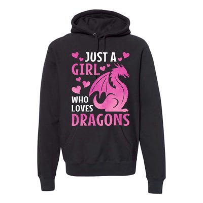 Just A Girl Who Loves Dragons Premium Hoodie