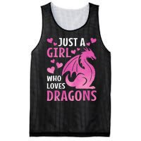 Just A Girl Who Loves Dragons Mesh Reversible Basketball Jersey Tank