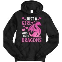 Just A Girl Who Loves Dragons Tie Dye Hoodie