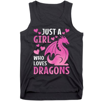 Just A Girl Who Loves Dragons Tank Top