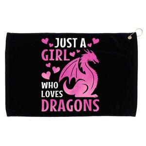 Just A Girl Who Loves Dragons Grommeted Golf Towel