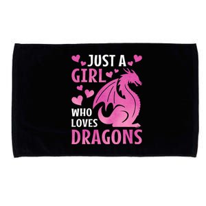 Just A Girl Who Loves Dragons Microfiber Hand Towel