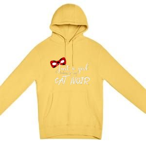 Just A Girl Looking For Her Cat Noir Premium Pullover Hoodie