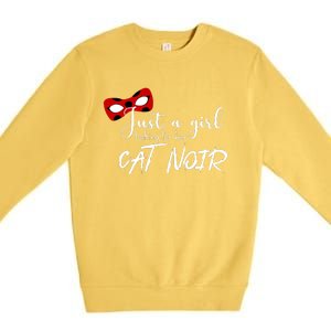 Just A Girl Looking For Her Cat Noir Premium Crewneck Sweatshirt