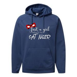 Just A Girl Looking For Her Cat Noir Performance Fleece Hoodie