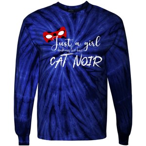 Just A Girl Looking For Her Cat Noir Tie-Dye Long Sleeve Shirt