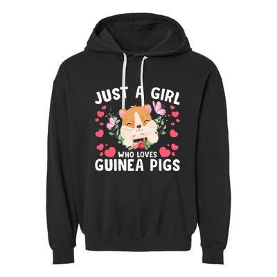 Just A Girl Who Loves Guinea Pigs Cute  Garment-Dyed Fleece Hoodie