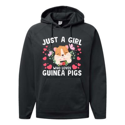 Just A Girl Who Loves Guinea Pigs Cute  Performance Fleece Hoodie