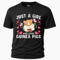 Just A Girl Who Loves Guinea Pigs Cute  Cooling Performance Crew T-Shirt