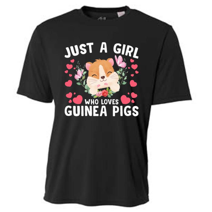 Just A Girl Who Loves Guinea Pigs Cute  Cooling Performance Crew T-Shirt