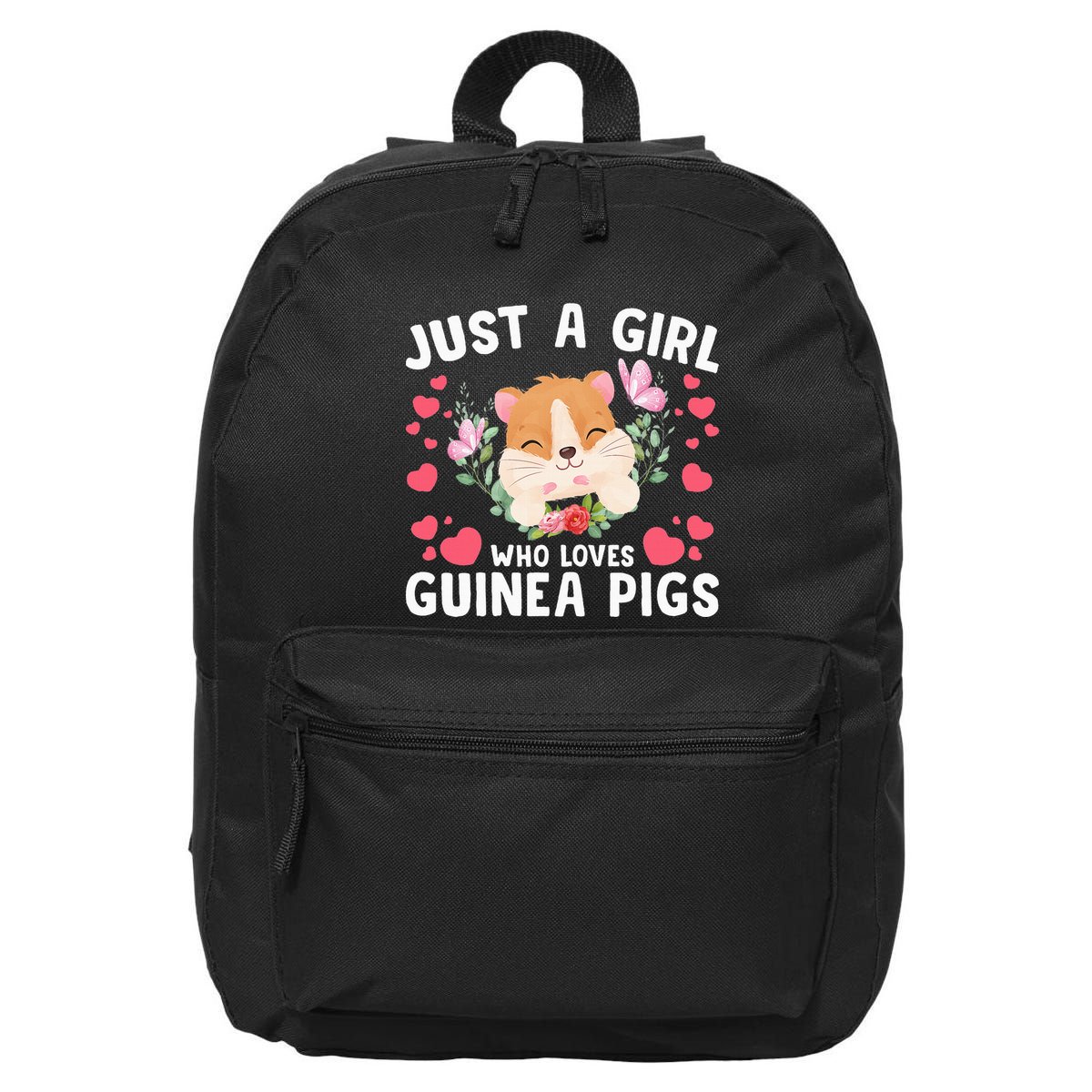 Just A Girl Who Loves Guinea Pigs Cute  16 in Basic Backpack