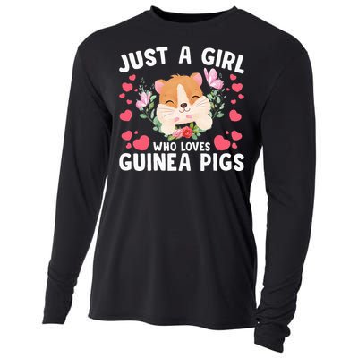 Just A Girl Who Loves Guinea Pigs Cute  Cooling Performance Long Sleeve Crew