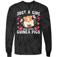 Just A Girl Who Loves Guinea Pigs Cute  Tie-Dye Long Sleeve Shirt