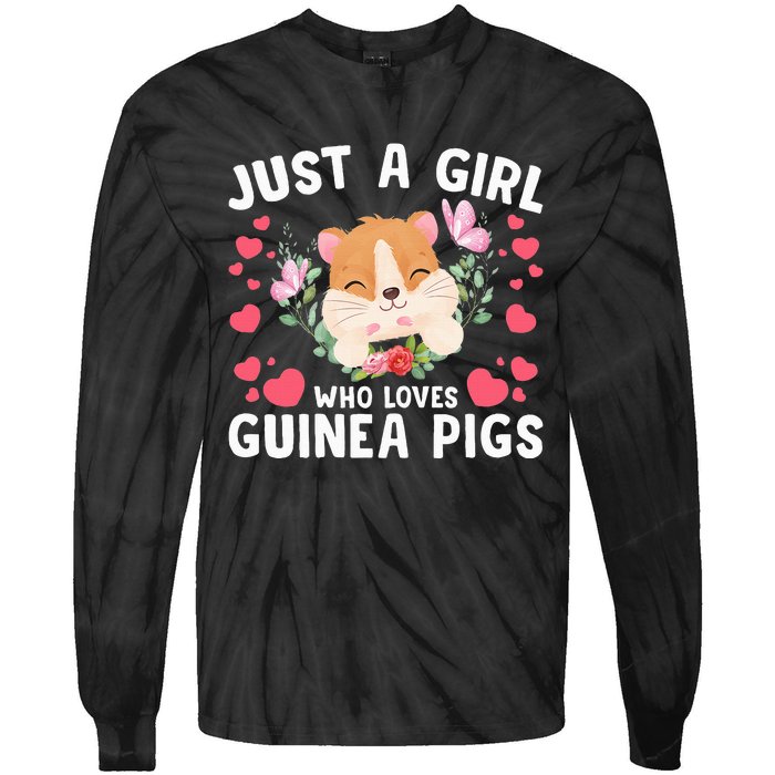 Just A Girl Who Loves Guinea Pigs Cute  Tie-Dye Long Sleeve Shirt