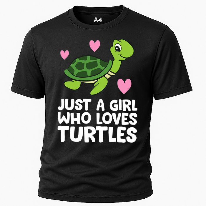 Just A Girl Who Loves Turtles Cooling Performance Crew T-Shirt